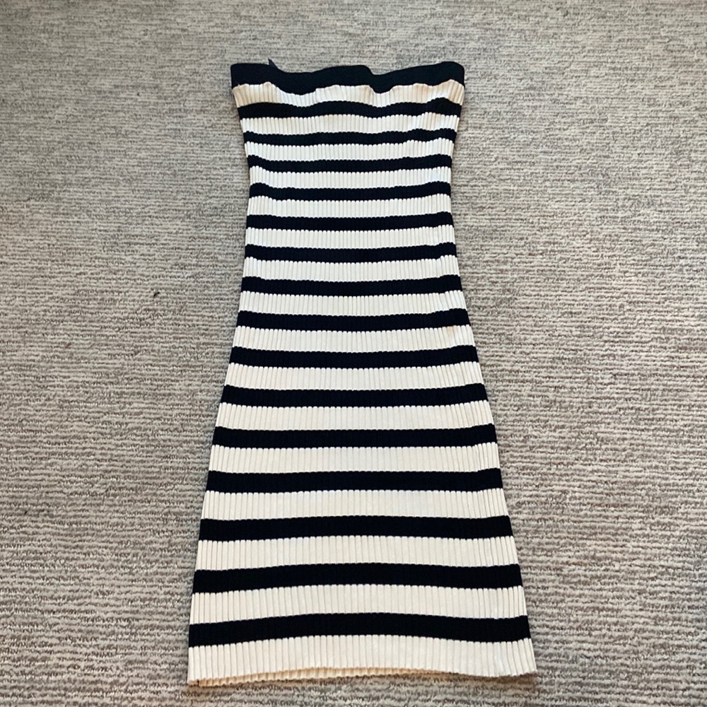 h and m knit midi skirt
